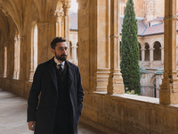 Unamuno en el Convento de San Esteban (imagen generada por IA: Chat GPT) Unamuno en el Convento de San Esteban (imagen generada por IA: Chat GPT)